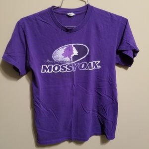 Purple mossy oak tee
